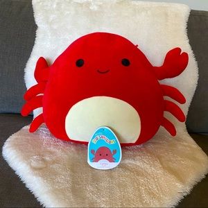 NWT Carlos the crab squishmallow 12”